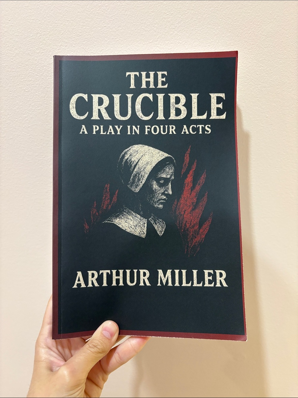 The Crucible by Arthur Miller - Black & Red Paperback